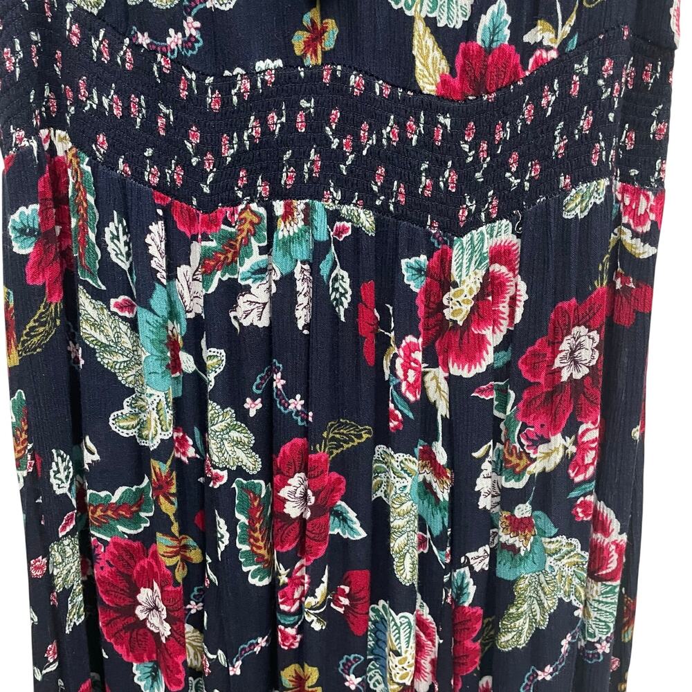 Bila Boho Sleeveless Floral Handkerchief Hem Maxi Sundress Size Large - Picture 4 of 9